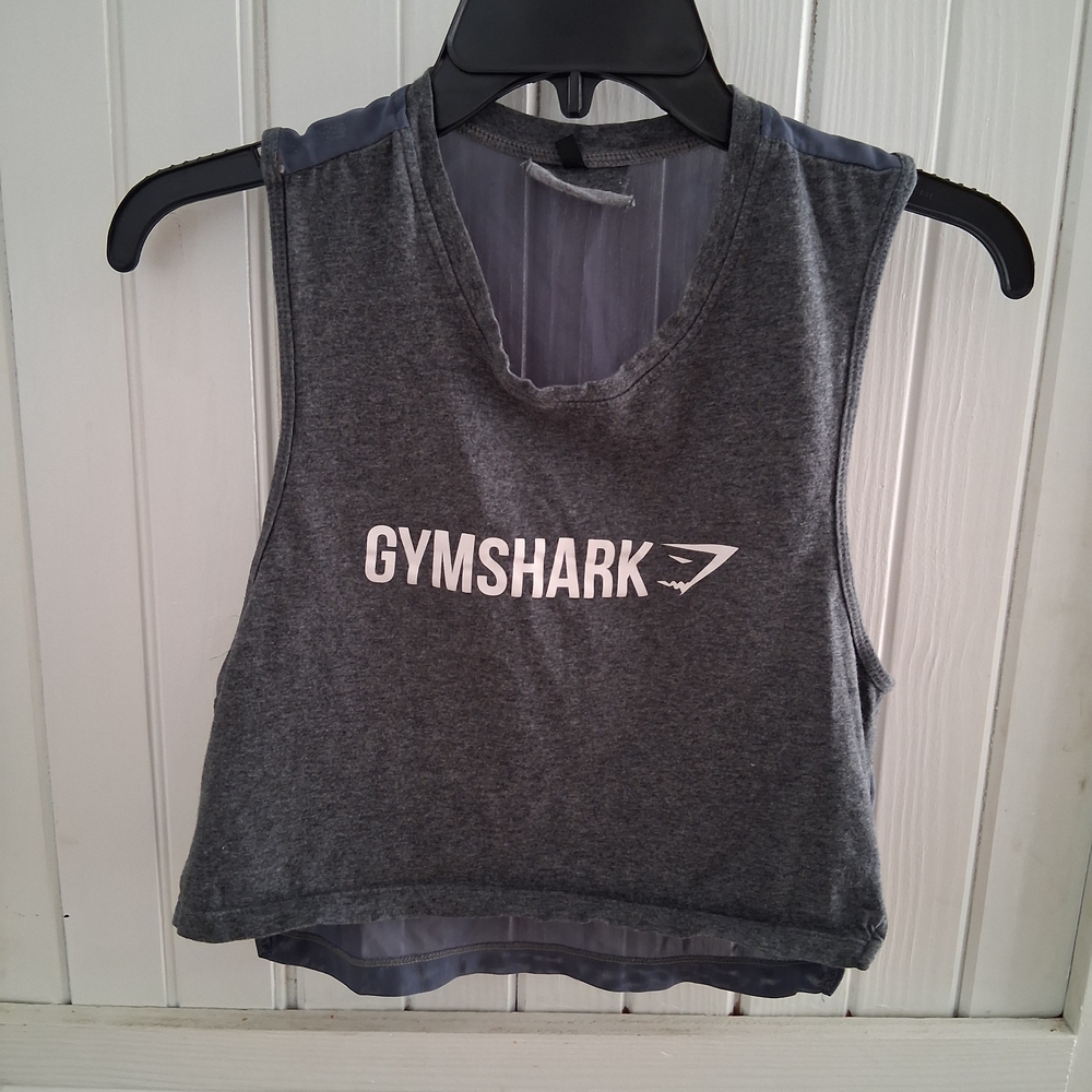 Gymshark Gray Sleeveless Crop Top